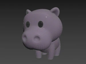 Character062 Hippo 3D Model