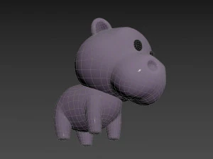 Character062 Hippo 3D Model