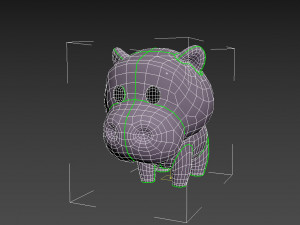 Character062 Hippo 3D Модель