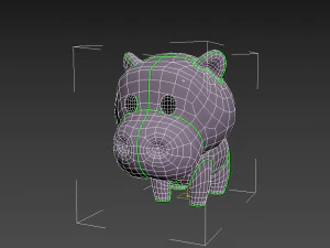 Character062 Hippo 3D Model
