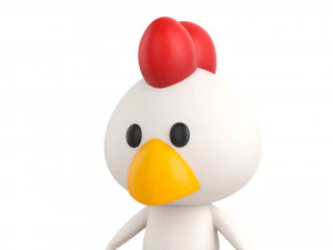 Character063 Chicken 3D Model