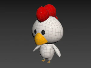 Character063 Chicken 3D Model