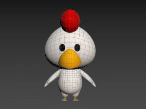 Character063 Chicken 3D Model