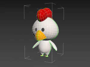 Character063 Chicken 3D Model
