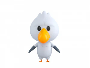 Character064 Seagull 3D Model