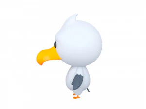 Character064 Seagull 3D Model