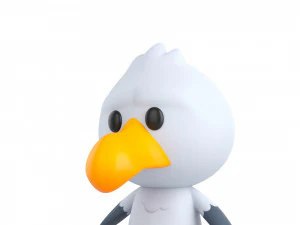 Character064 Seagull 3D Model