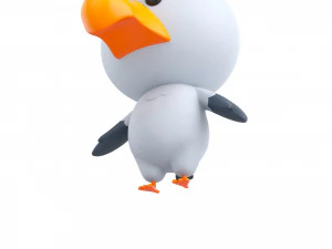 Character064 Seagull 3D Model