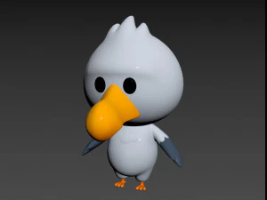 Character064 Seagull 3D Model