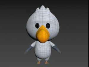 Character064 Seagull 3D Model