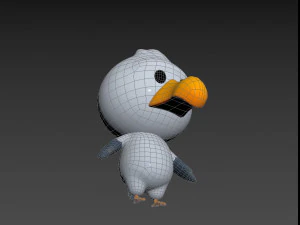 Character064 Seagull 3D Model