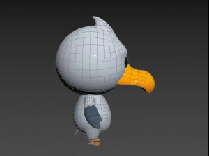Character064 Seagull 3D Model