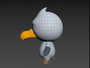 Character064 Seagull 3D Model