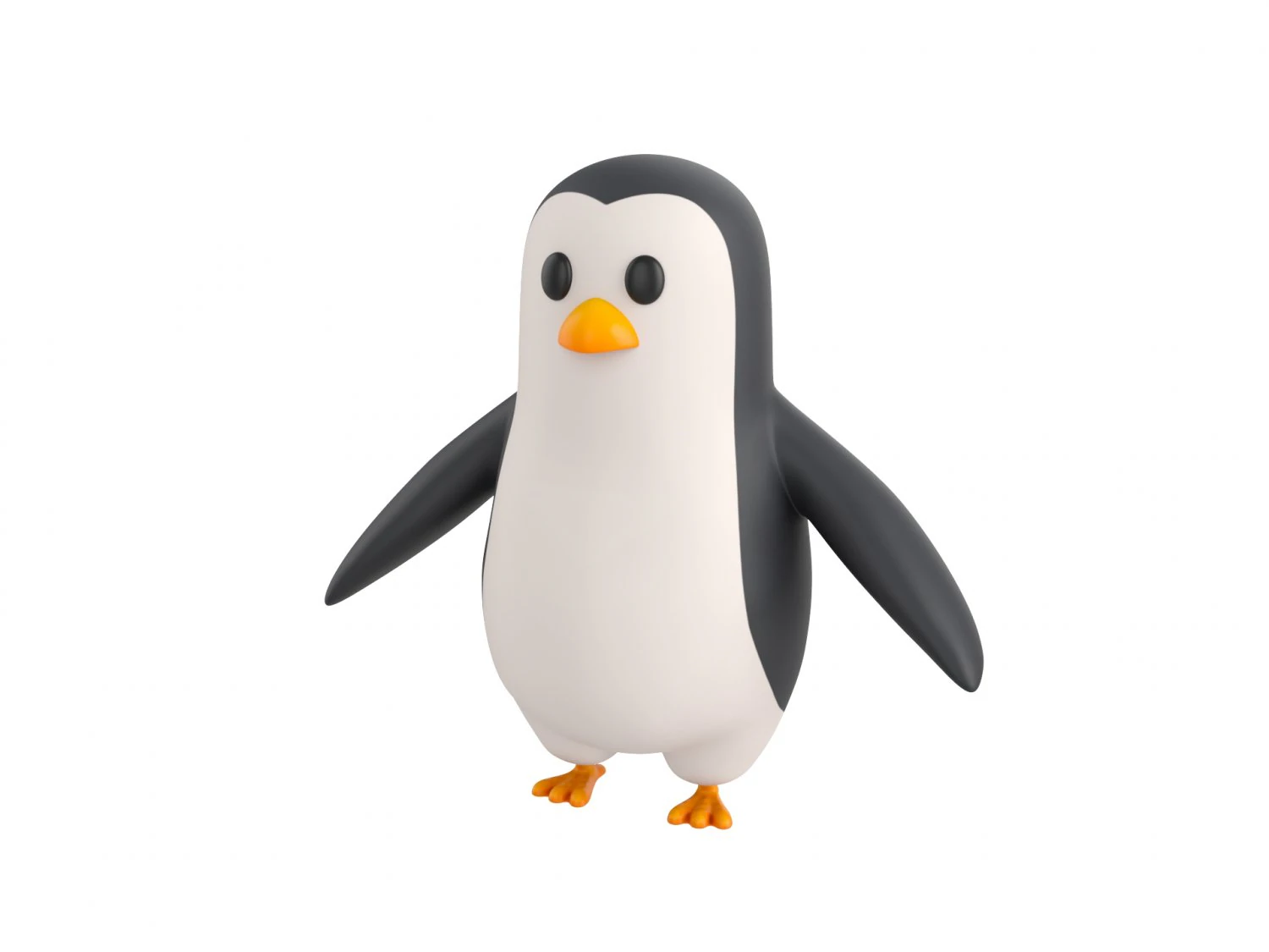 Character065 Penguin 3D Model .c4d .max .obj .3ds .fbx .stl .blend 