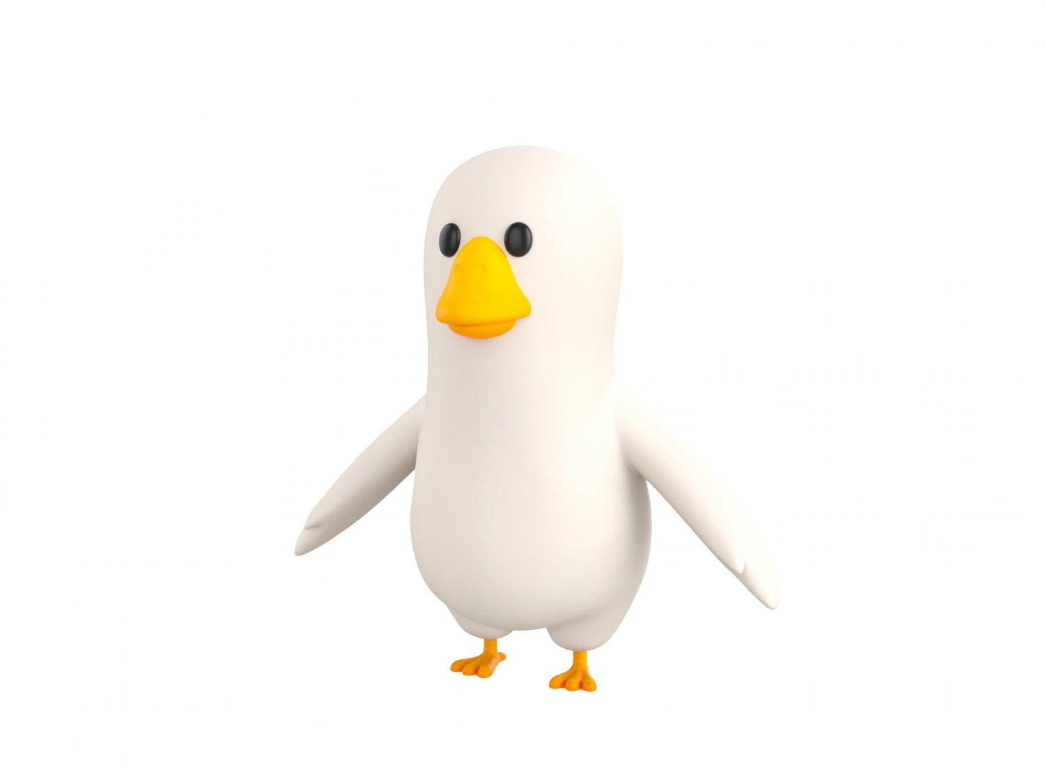 Character067 Goose 3D Model .c4d .max .obj .3ds .fbx .stl .blend 
