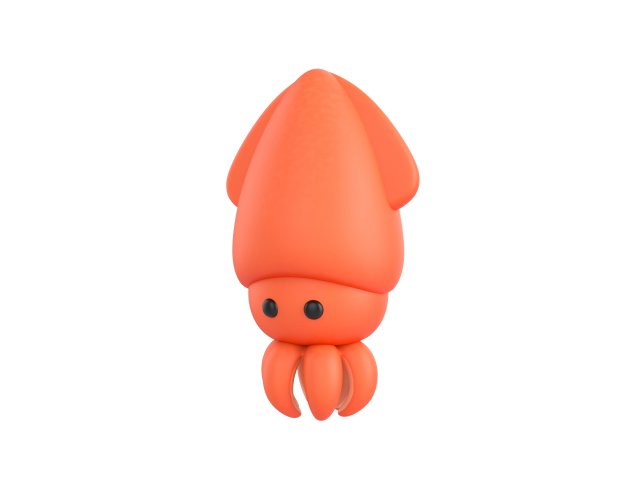 Character069 Squid 3D मॉडल .c4d .max .obj .3ds .fbx .stl .blend 