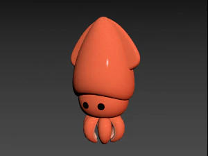 Character069 Squid 3D Model