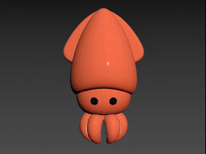 Character069 Squid 3D Model