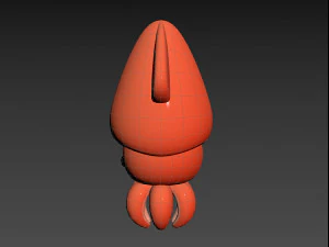 Character069 Squid 3D Model