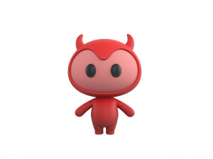Character070 Devil Mascot 3D 모델