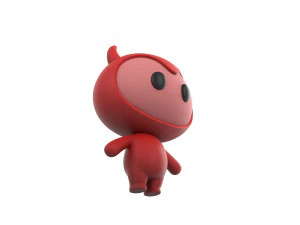 Character070 Devil Mascot 3D Model