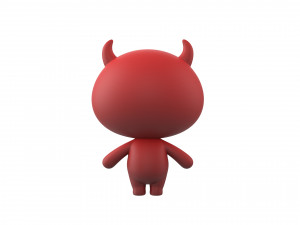 Character070 Devil Mascot 3D 모델