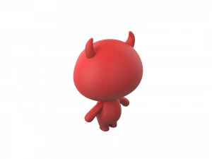 Character070 Devil Mascot 3D Model