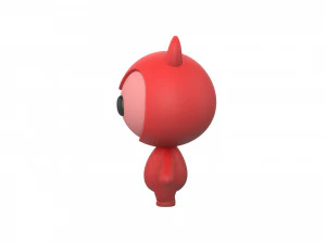 Character070 Devil Mascot 3D Model