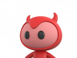 Character070 Devil Mascot 3D Model