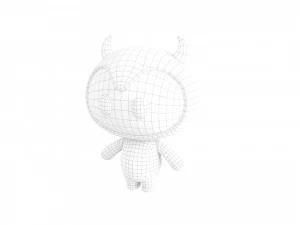 Character070 Devil Mascot 3D Model