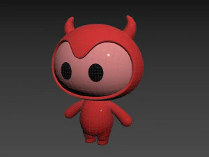 Character070 Devil Mascot 3D Model