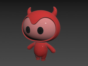 Character070 Devil Mascot 3D 모델