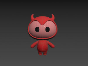 Character070 Devil Mascot 3D 모델