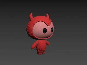 Character070 Devil Mascot 3D Model