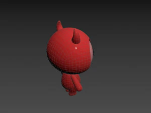 Character070 Devil Mascot 3D Model