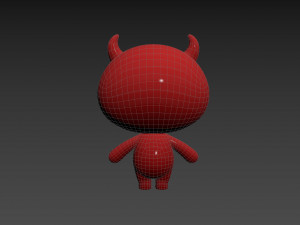 Character070 Devil Mascot 3D 모델