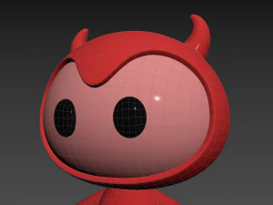 Character070 Devil Mascot 3D Model