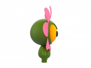 Character071 Flower Mascot 3D मॉडल