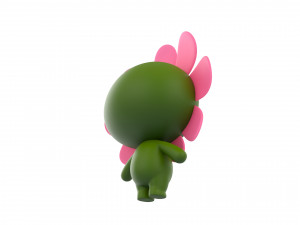 Character071 Flower Mascot 3D मॉडल