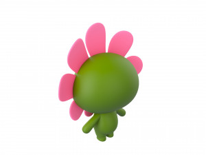 Character071 Flower Mascot 3D मॉडल