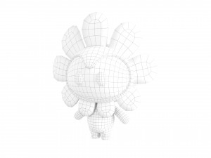 Character071 Flower Mascot 3D मॉडल