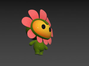 Character071 Flower Mascot 3D मॉडल