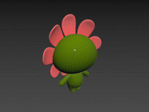 Character071 Flower Mascot 3D मॉडल