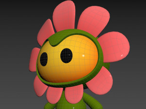 Character071 Flower Mascot 3D मॉडल