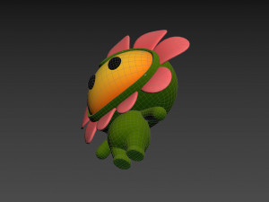 Character071 Flower Mascot 3D मॉडल