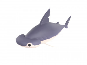 Character072 Bonnet Head Shark 3D मॉडल
