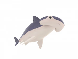 Character072 Bonnet Head Shark 3D Model