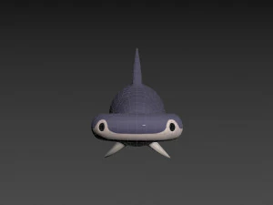 Character072 Bonnet Head Shark 3D Model