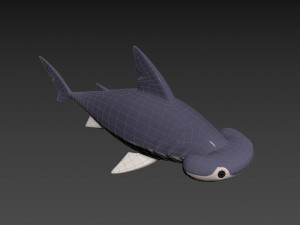 Character072 Bonnet Head Shark 3D Модель