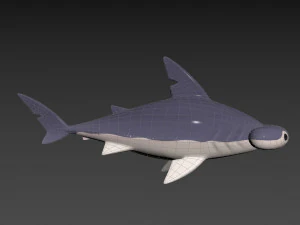 Character072 Bonnet Head Shark 3D Model